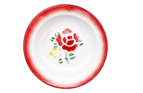 صحن غضار ابو وردة مقاس 26سم