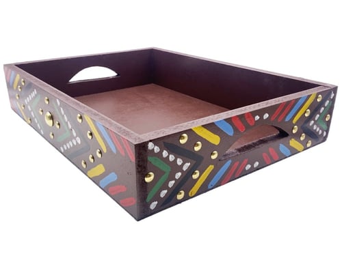 صينية تقديم تراثية مستطيلة