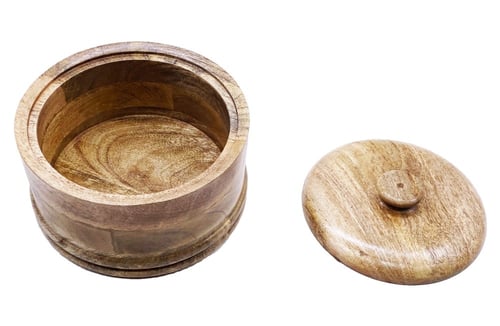 صحن تقديم خشب بغطاء