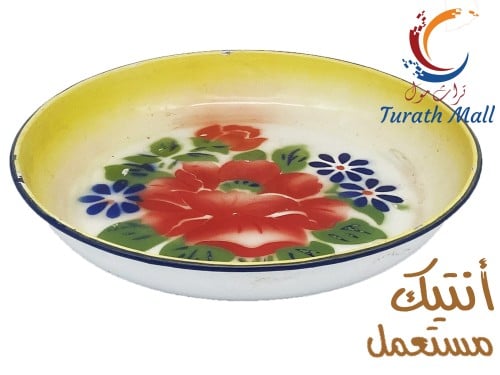 زبديه غضار تراثي قديم جدا قطر ٢٢ سم B56