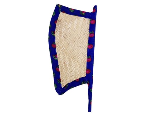 مروحة يدوية خوص ملبس شالكي