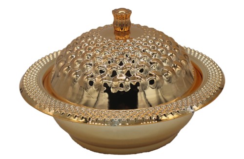 تمرية ستانلس ستيل حب الرمان ذهبي