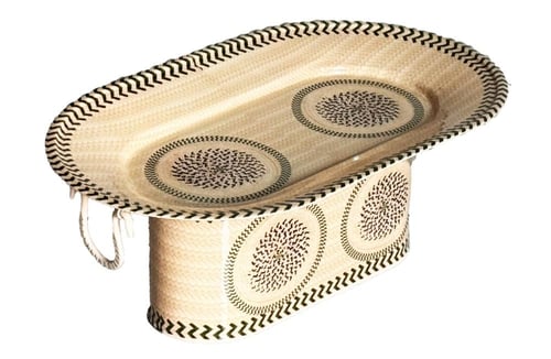 صحن تقديم نقشة الخوص