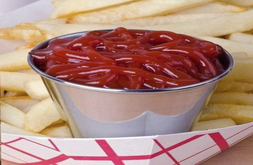 صحن تقديم ستنالس ستيل للتوابل(صوصات)