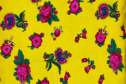 قماش شالكي اصفر مشجر صناعة اليابان