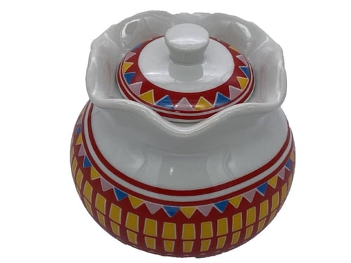 سكريه بورسلان نقشة القط العسيري