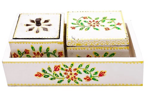 طقم صحن ومبخره وصندوق بخور موديل 87