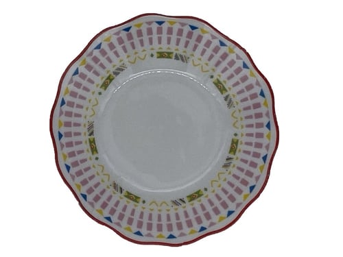 صحون فناجيل شاهي نقشة القط العسيري عدد 6 حبه