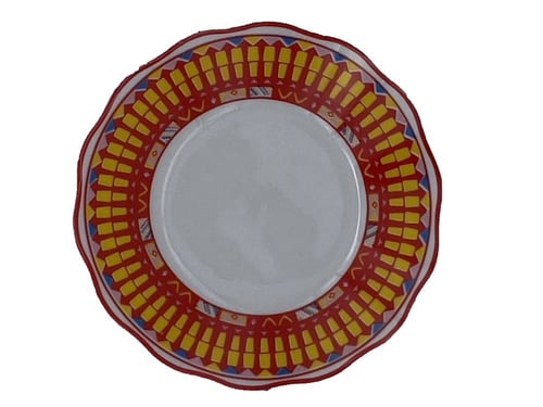 صحون فناجيل شاهي نقشة القط العسيري عدد 6 حبه