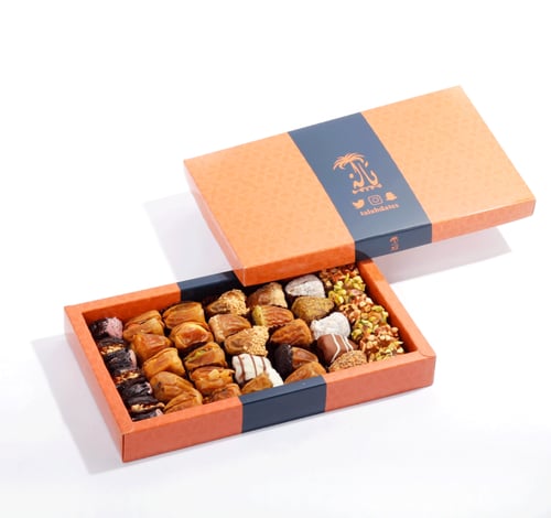 علبة تمور محشية فاخرة - 650 غرام