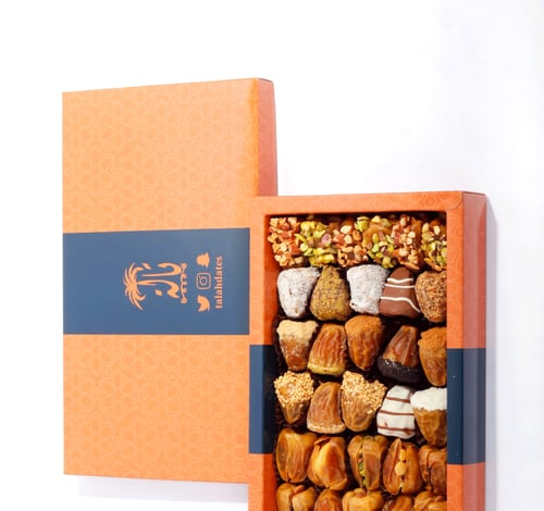 علبة تمور محشية فاخرة - 650 غرام