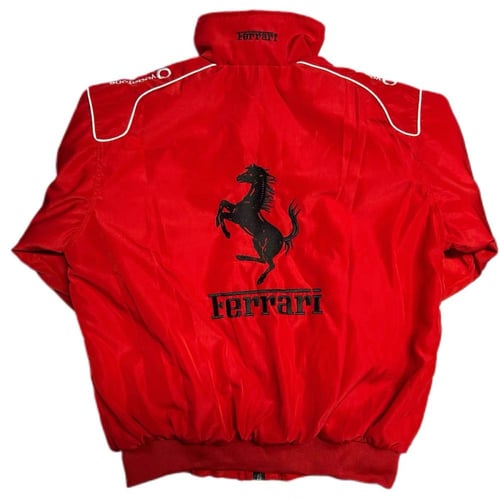 فيراري جاكيت احمر | Red Ferrari racing vintage jac...