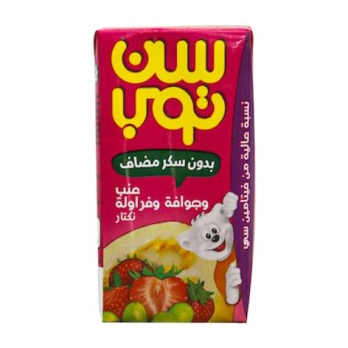 سن توب عصير عنب وجوافة 125 مل