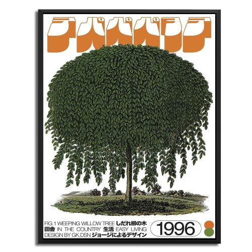 Modern artistic painting tree