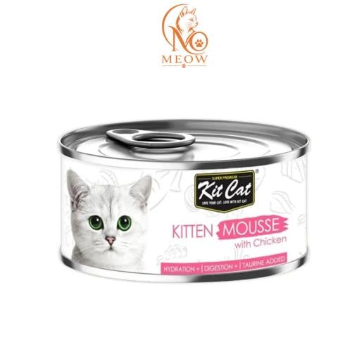 Kit Kat moist food for kittens with mashed chicken...