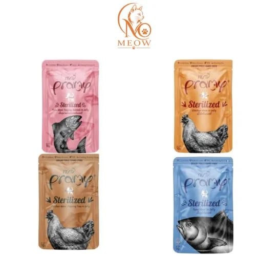 Wet food for sterilized cats, multi-flavor in jelly, 70 grams