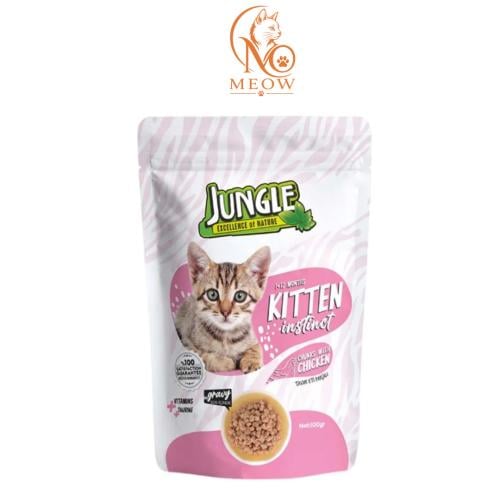 Jungle moist wipes for small cats with chicken fla...