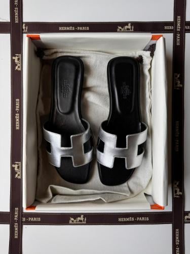 سليبر ايرميز نسائي فلات - Hermes Slippers