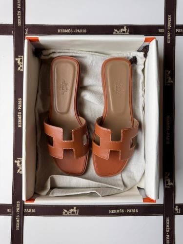 سليبر ايرميز نسائي فلات - Hermes Slippers