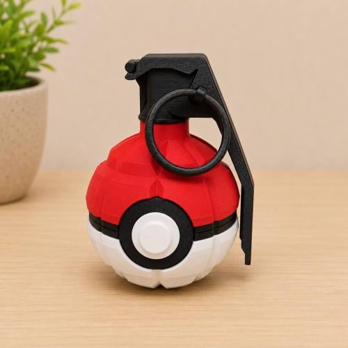3D Printed Pokéball Grenade