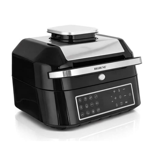 ريبون قلاية هوائية مع شواية سعة 6 لتر و 9 برامج طه...