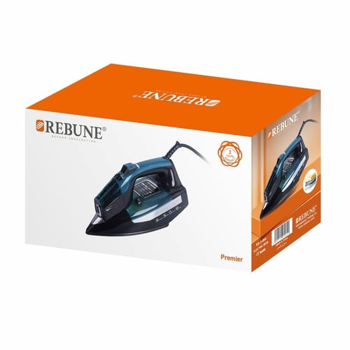 مكواة ملابس بخار بريميوم 2400 واط بشاشة رقمية وإضا...