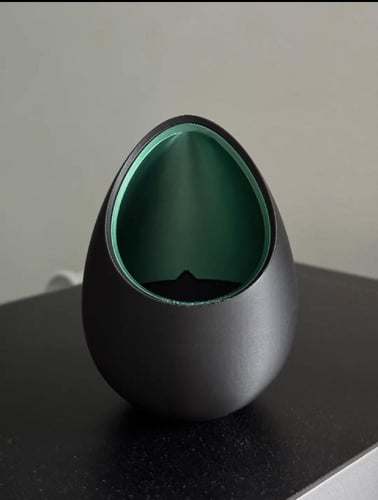 وعاء ديكور بيضاوي بتصميم عصري