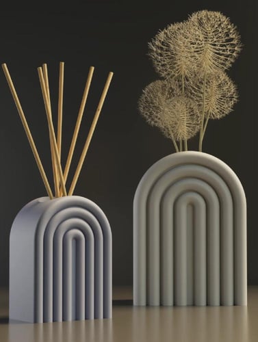 طر أعواد بتصميم قوس عصري