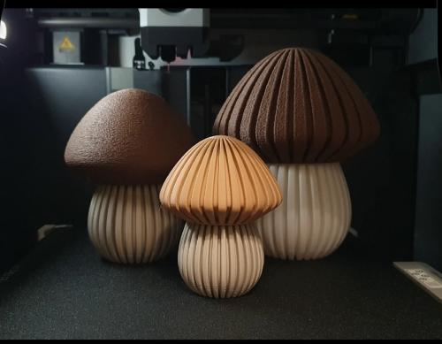 فطر ديكوري مطبوع بتقنية ثلاثية الأبعاد