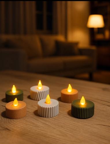 شمعات LED صغيرة بلمسة ديكور عصرية