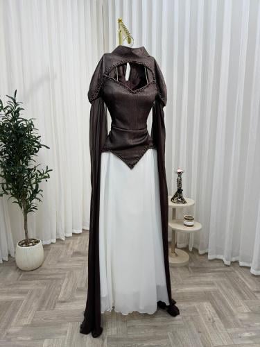 A dress characterized by an elegant design