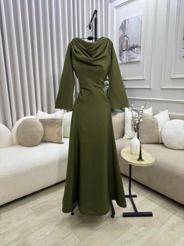 Soft olive dress, Barbie fabric