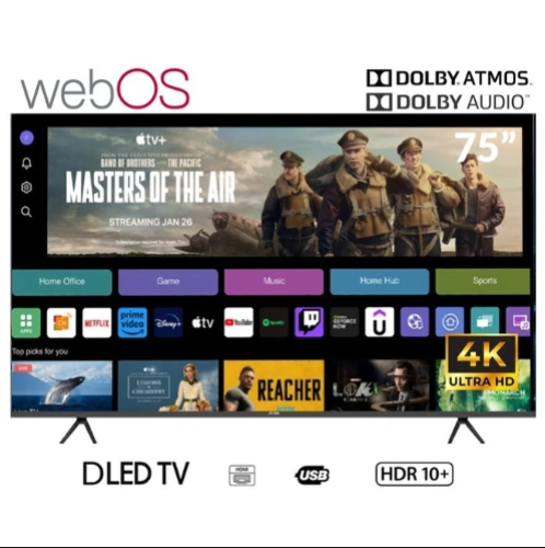 تلفزيون Arrow الذكي بتقنية QLED، 75 بوصة، بدقة 4K،...