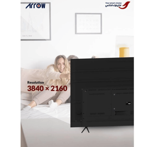 ارو شاشة ذكية 4K WebOS - 75 بوصة - أسود - RO-75LPW