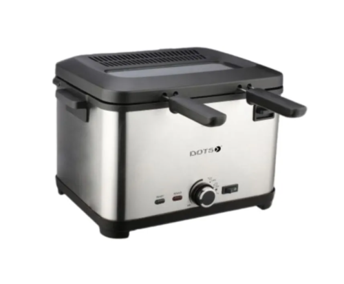 قلاية زيت 4 لتر، 2000 واط، سعة كبيرة، مؤشر ضوء، اس...