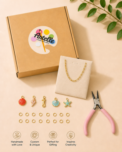 Box made a necklace for a person