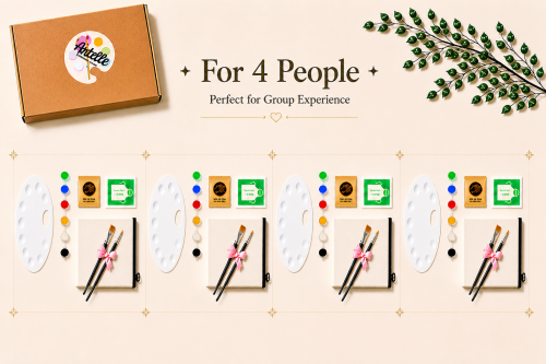 Pencil case box for 4 people
