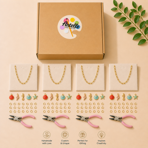 Box made necklace for 4 people