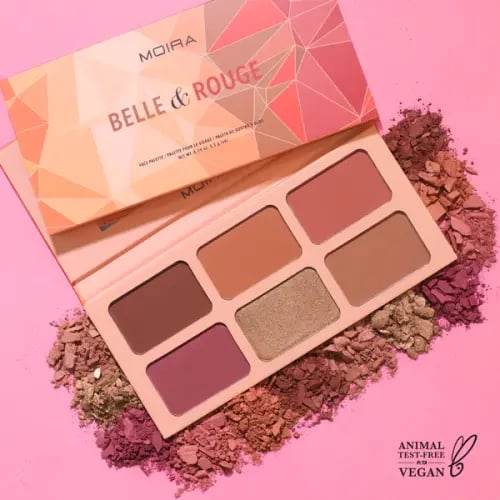 باليت عيون وبلاشر Belle & Rouge Palette