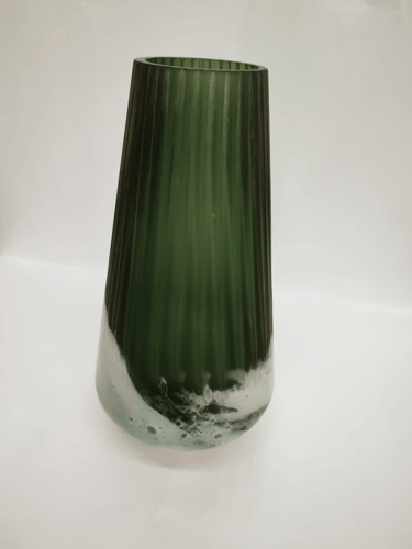 فازه مستطيله زجاج