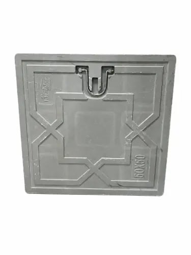 غطاء تفتيش 70×70 رمادي مع مقبض