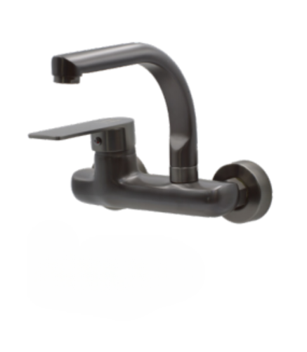 خلاط مجلى جداري الماني اسود