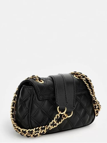 شنطة جس حجم صغير لون اسود مع ذهبي