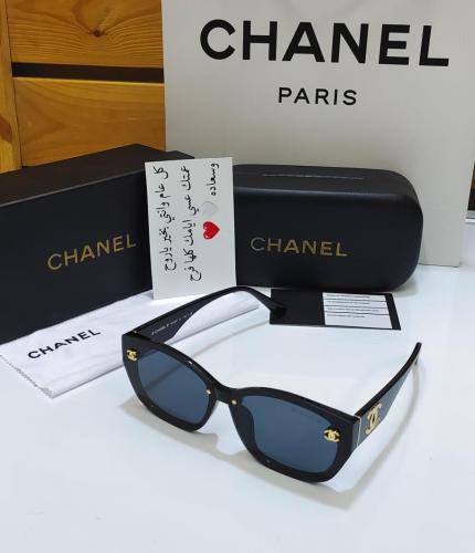 نظارة شانيل لون اسود درجة اولى