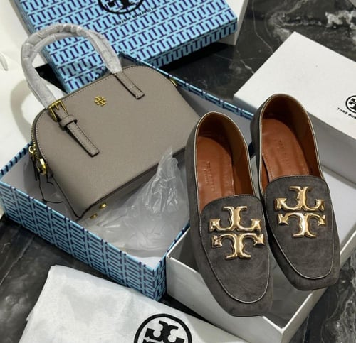 طقم شوز + شنطة توري بورش يتوفر عدة الوان