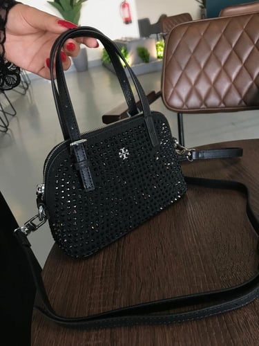 شنطة توري بورش كريستال اسود هاي كوالتي