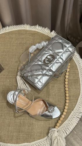 طقم فضي ديور