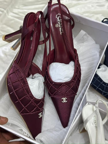 طقم شانيل كعب وشنطة