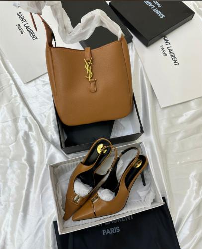 طقم سانلوران كعب وشنطة