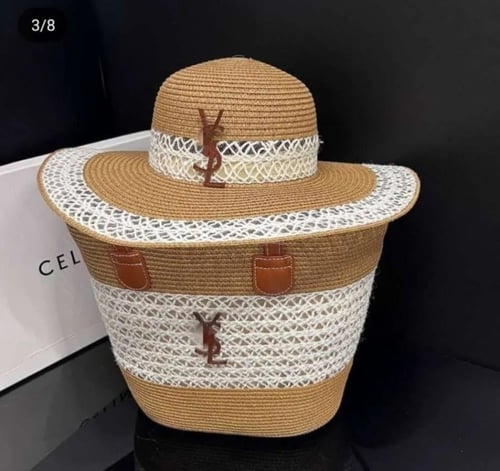 طقم شنطة وقبعة للبحر والشواطي